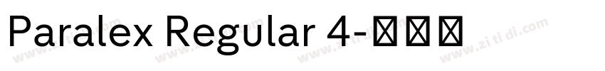 Paralex Regular 4字体转换